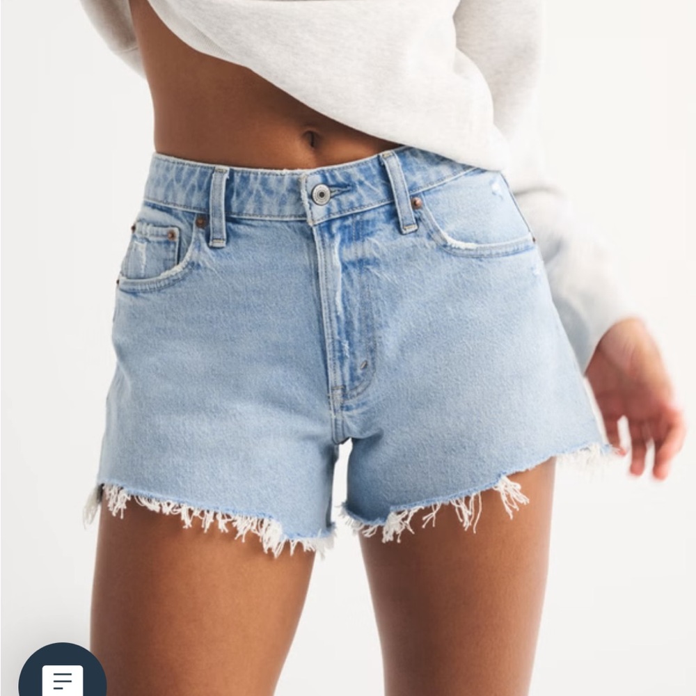 Abercrombie Curve Love High Rise 90’s Cutoff Shorts